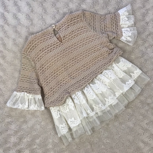 Baby Girl Tops Bundle Frilly Ruffles Lace 12 Month - Picture 7 of 9